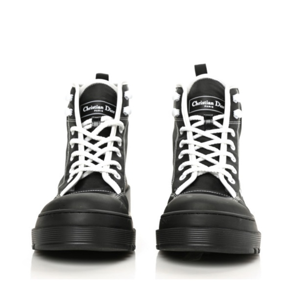 CHRISTIAN DIOR Technical Fabric D-Rise Low Boots 37.5 Black - Picture 3 of 11